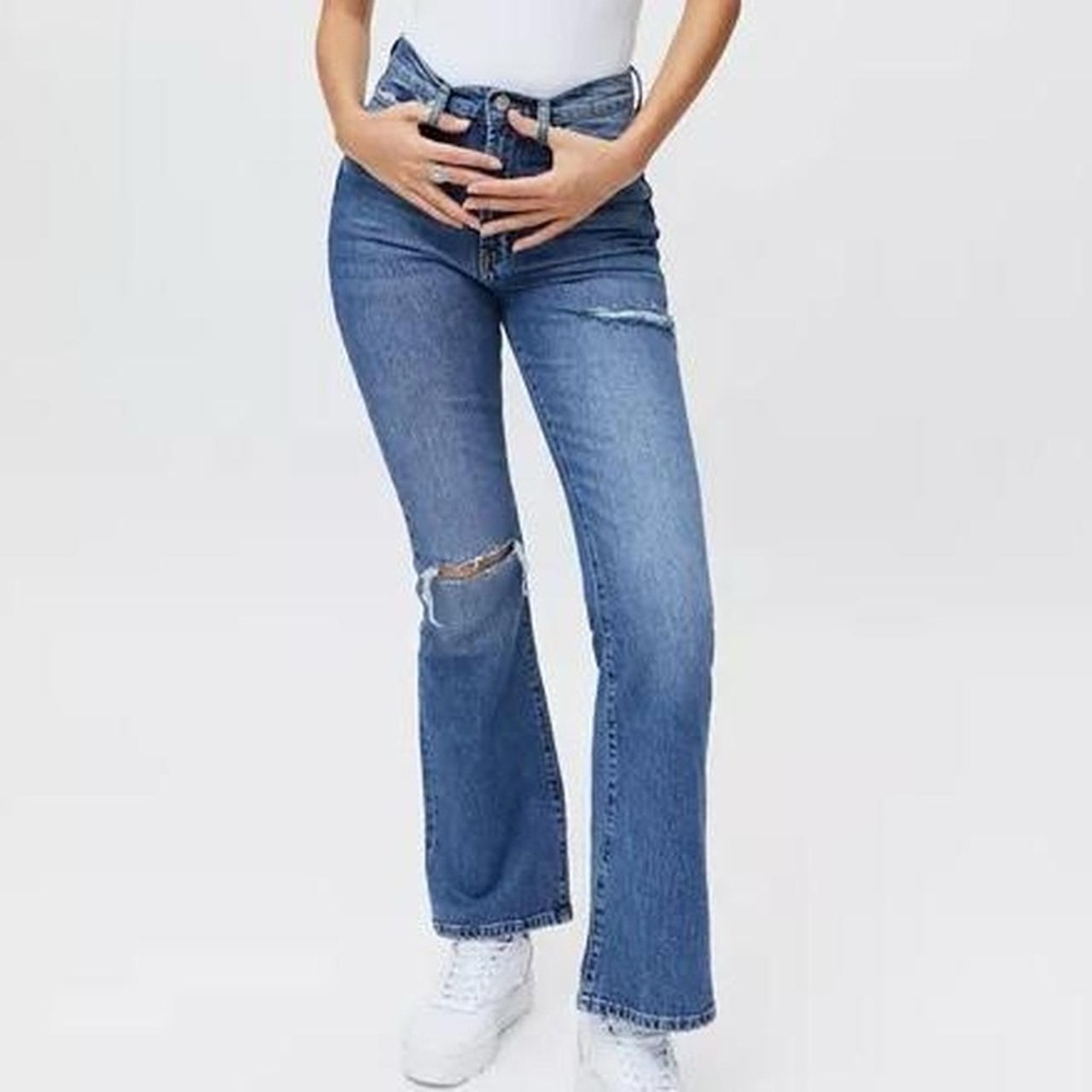 Dark Wash BDG Urban Outfitters High Rise Flare Jeans